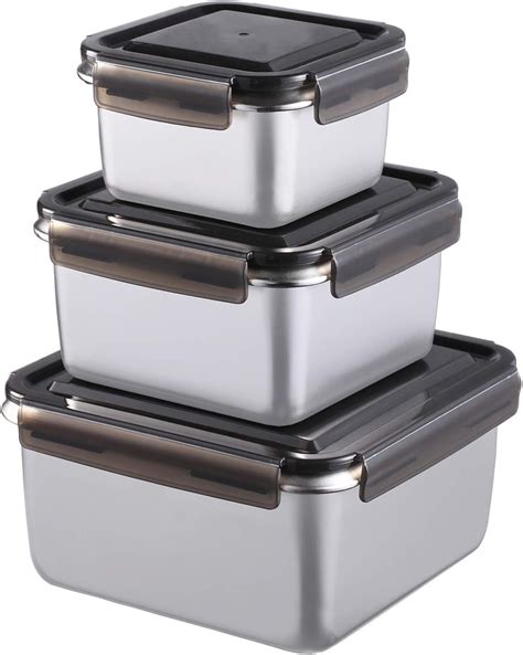 metal food box|metal containers for food storage.